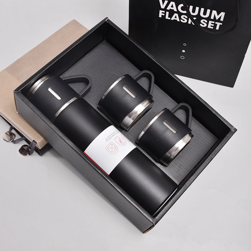 Flask Water Bottle Set Stainless Steel Hot & Cool Water